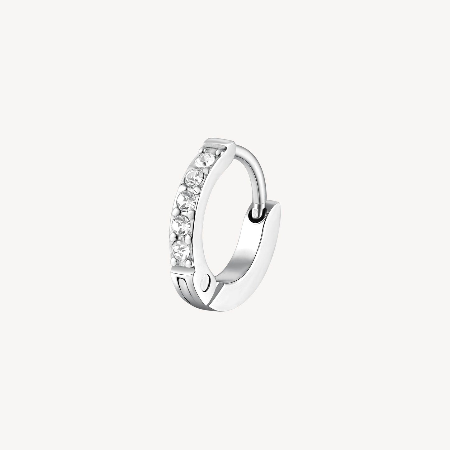 Monorecchino Brosway Chakra Boccoletta In Acciaio Con Cristalli