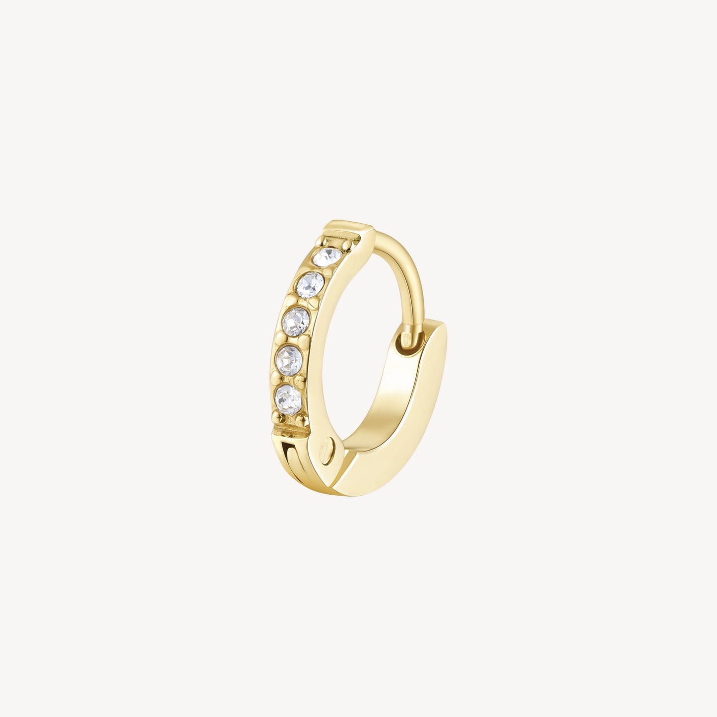 Monorecchino Brosway Chakra Boccoletta Pvd Oro Con Cristalli