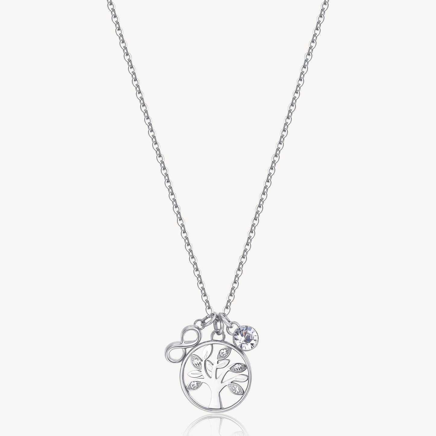Collana Brosway Chakra Mistici In Acciaio Con Tris Di Pendenti