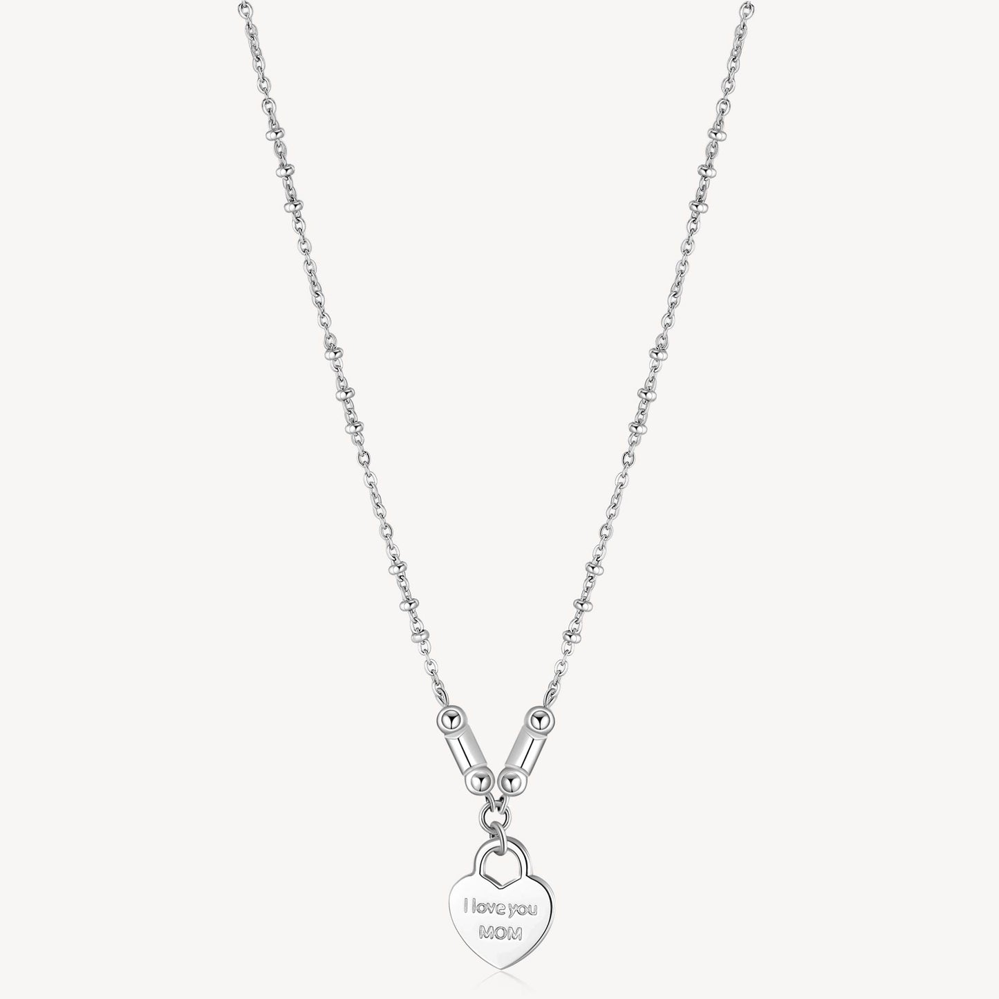 Collana Brosway Chakra Amore Cuore In Acciaio Con Cristalli Tondi e Pendente