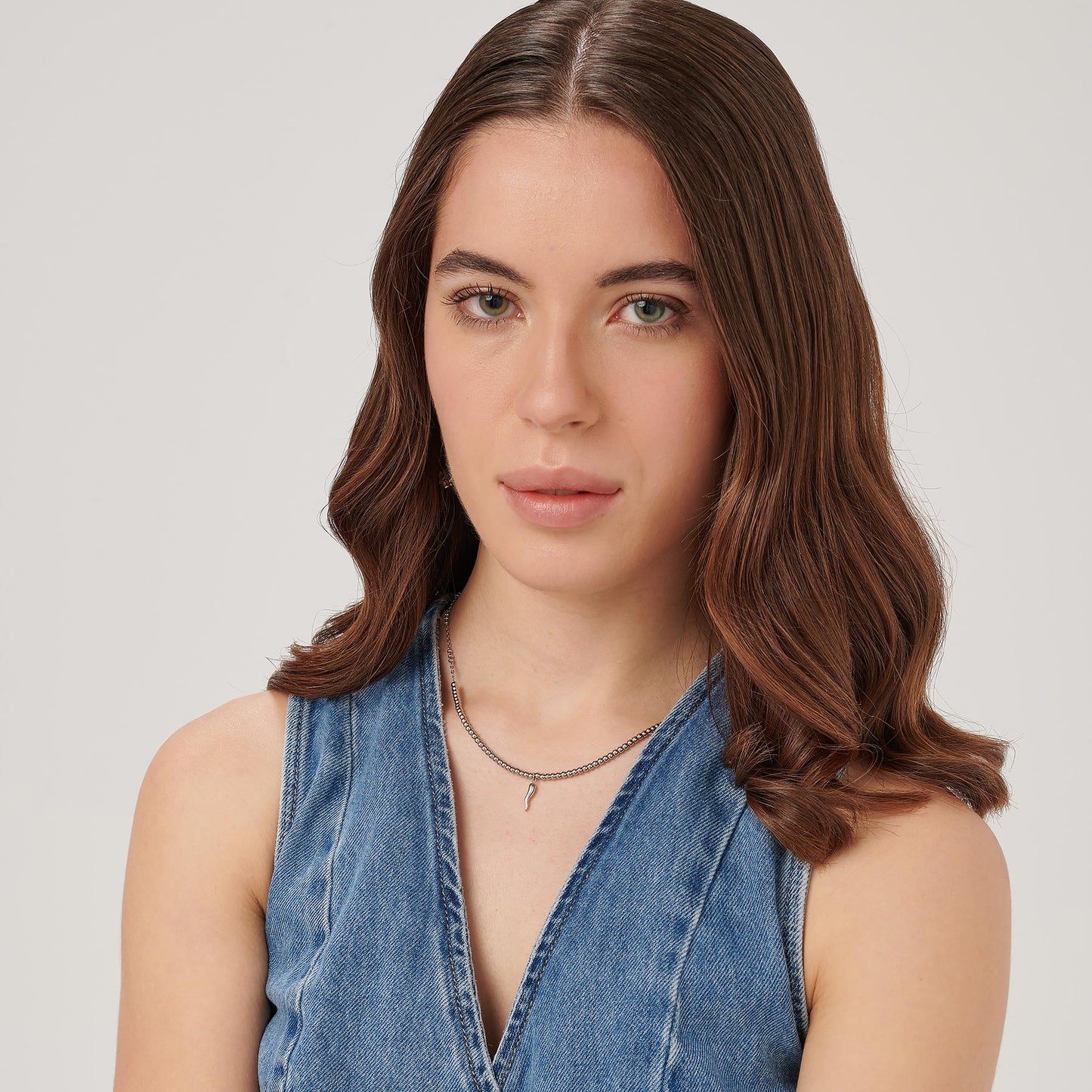 Collana Brosway Chakra Portafortuna In Acciaio Con Pendente Cornetto