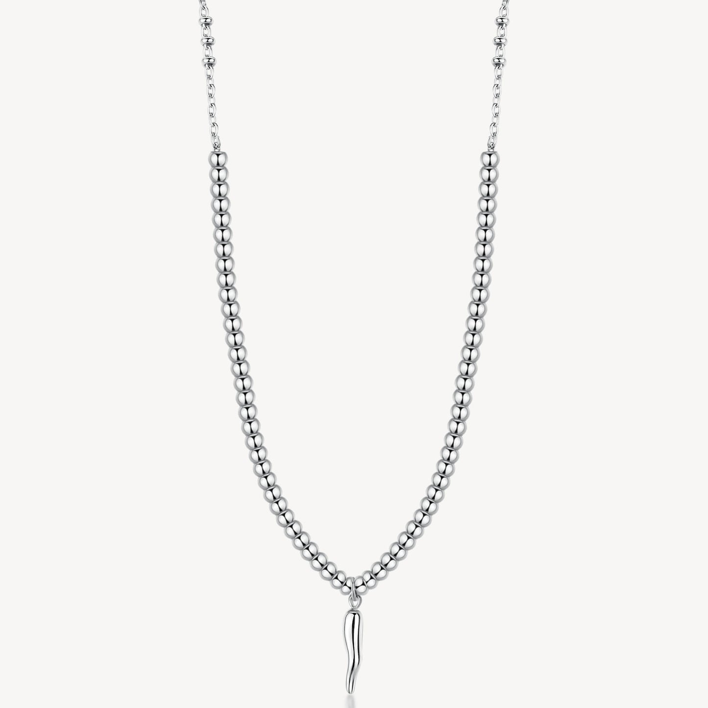 Collana Brosway Chakra Portafortuna In Acciaio Con Pendente Cornetto