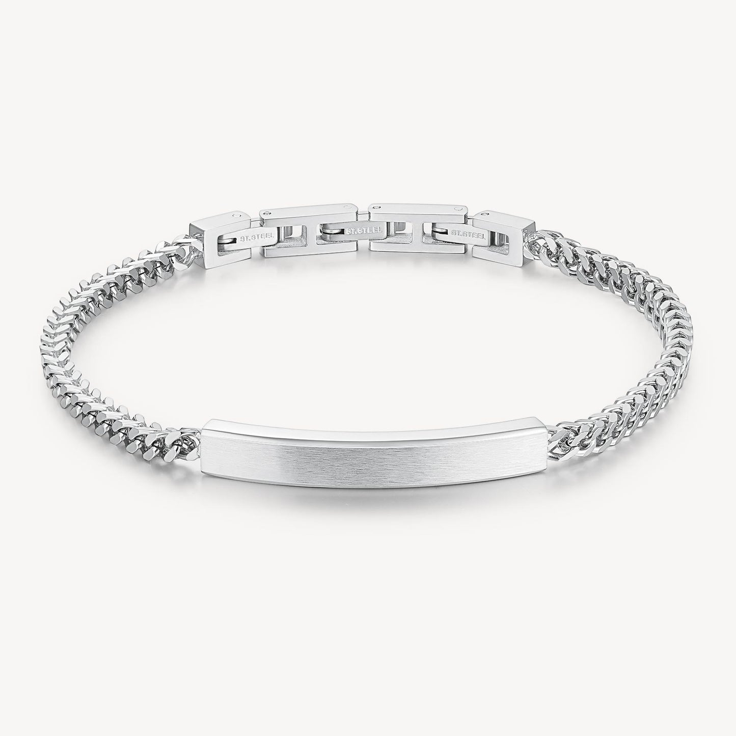 Bracciale Brosway Ink Bracciale Uomo Piastrina In Acciaio Satinato