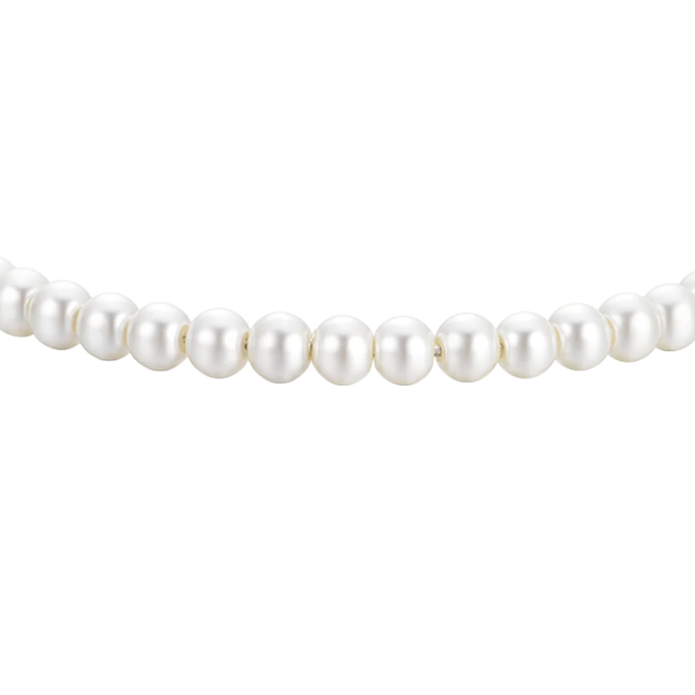 Bracciale Luca Barra Acciaio Perle Sintetiche