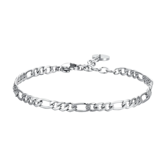 Bracciale Luca Barra Acciaio Catena Maglia Figaro