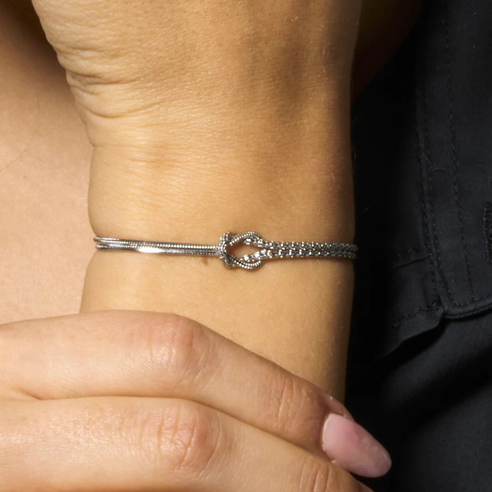 Bracciale Luca Barra Legami Acciaio Nodo