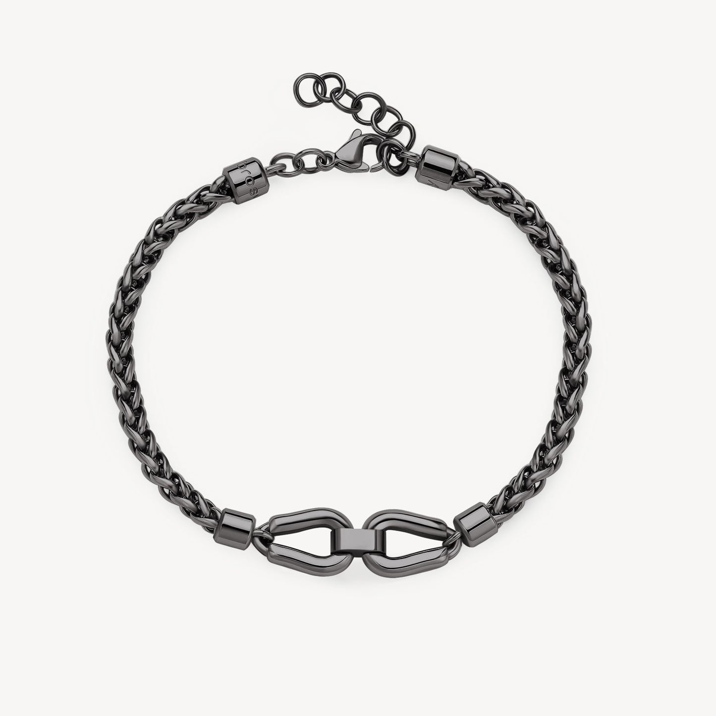 Bracciale Brosway Knocker Uomo Pvd Grigio Catena