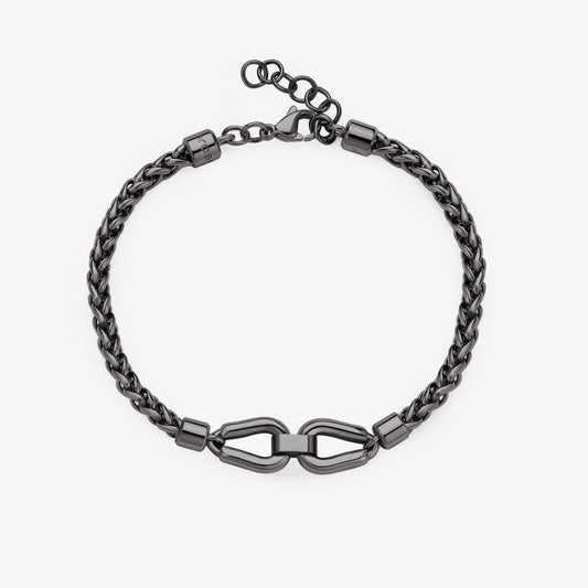 Bracciale Brosway Knocker Uomo Pvd Grigio Catena