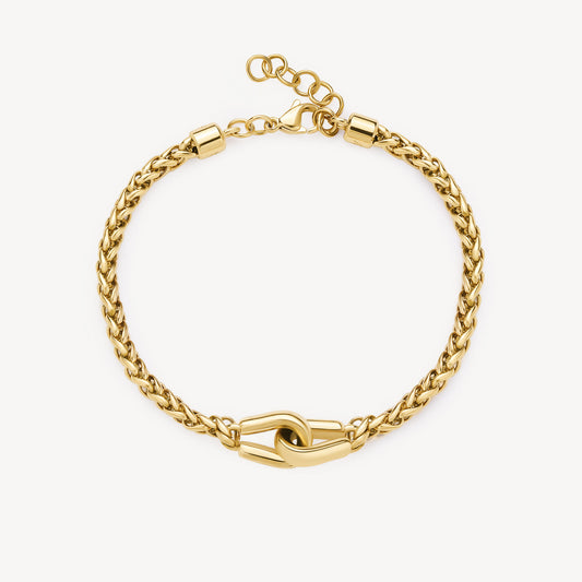 Bracciale Brosway Knocker Uomo Pvd Oro Catena