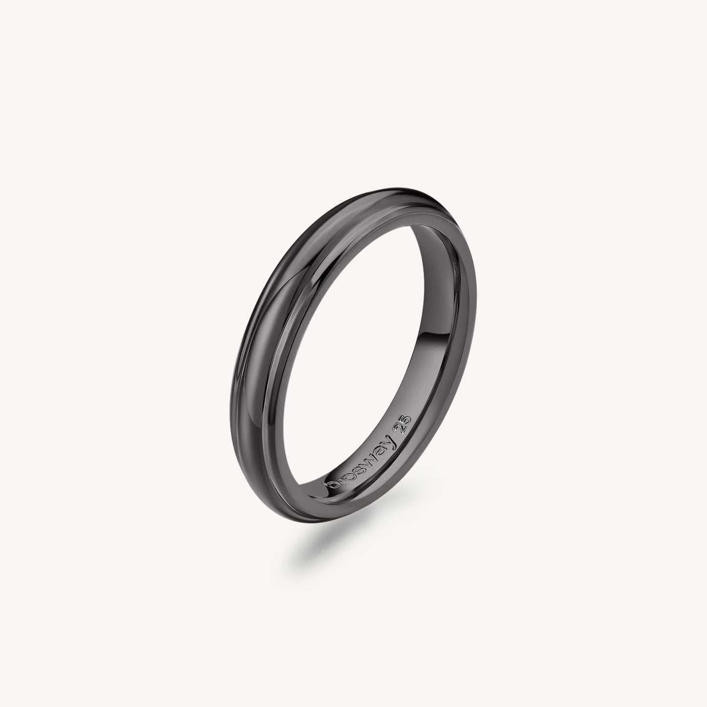 Anello Uomo Brosway Knocker Pvd Grigio - Misura 25