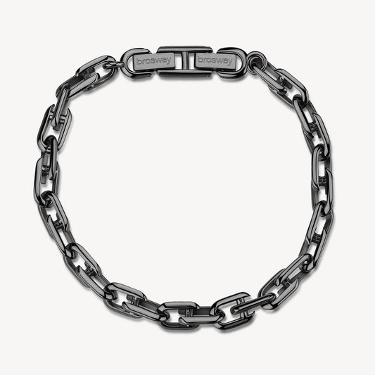 Bracciale Uomo Brosway Nemesi Catena Acciaio Brunito