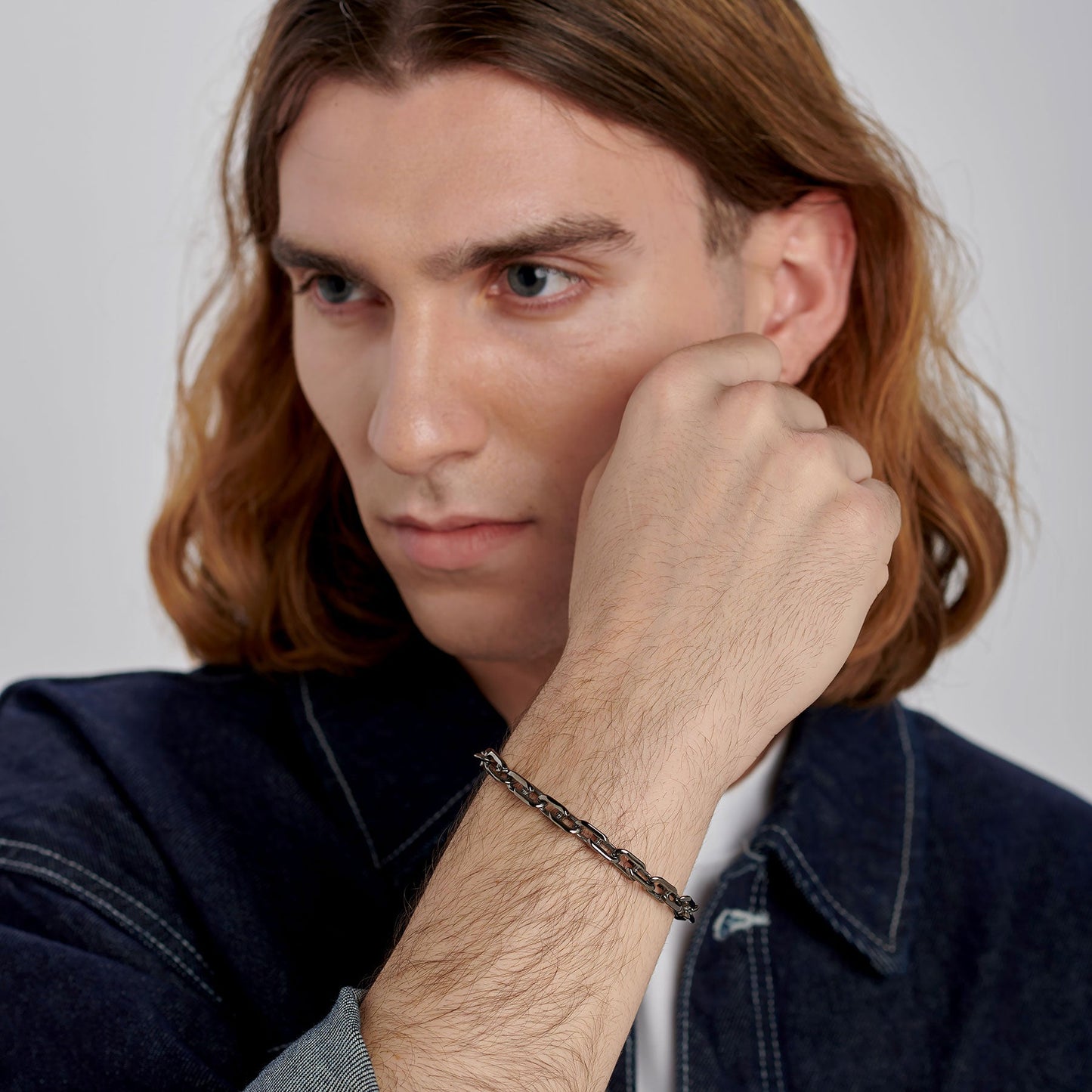 Bracciale Uomo Brosway Nemesi Catena Acciaio Brunito