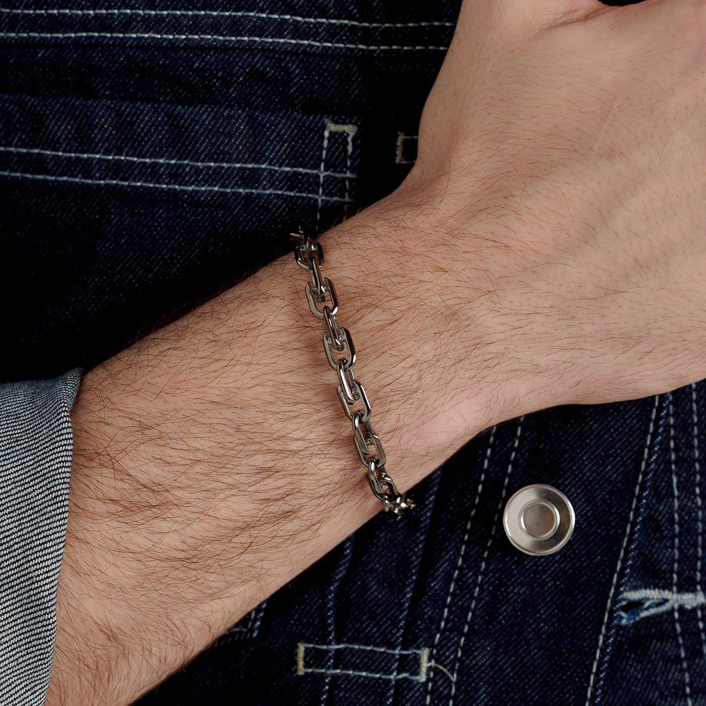 Bracciale Uomo Brosway Nemesi Catena Acciaio Brunito