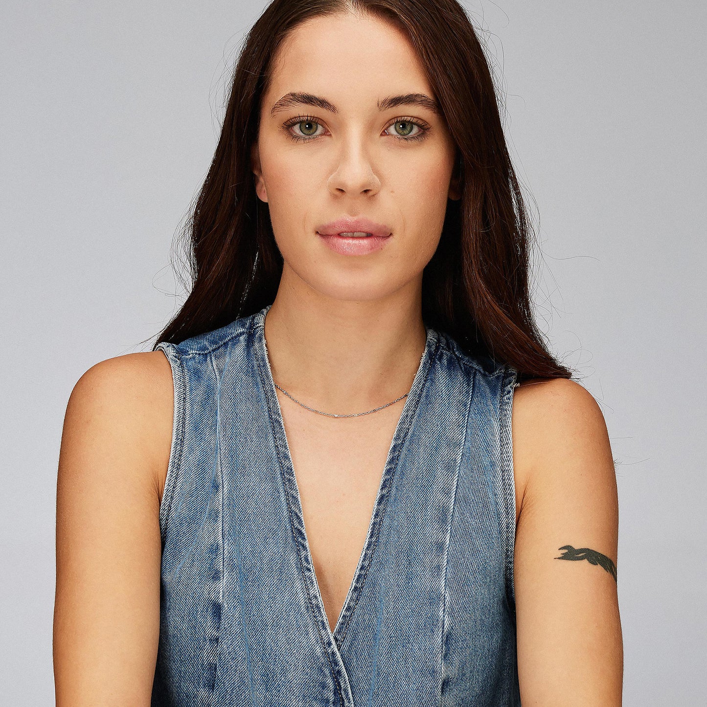 Collana Brosway Essential Acciaio Maglia Catena Elementi Dischetti