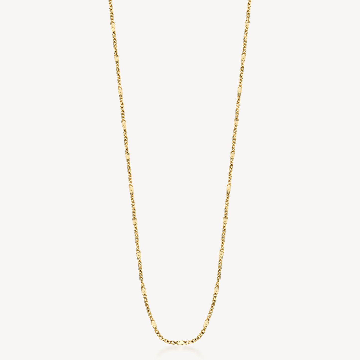 Collana Brosway Essential Pvd Oro Maglia Catena Con Elementi Dischetti Cm.44