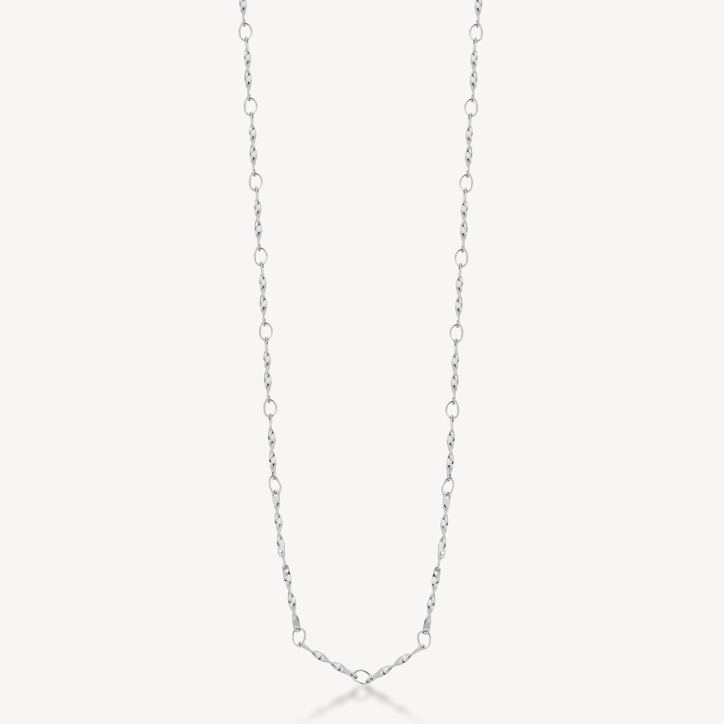 Collana Brosway Essential Lunga Semirigida In Acciaio Con Elementi Spiralati Cm.66