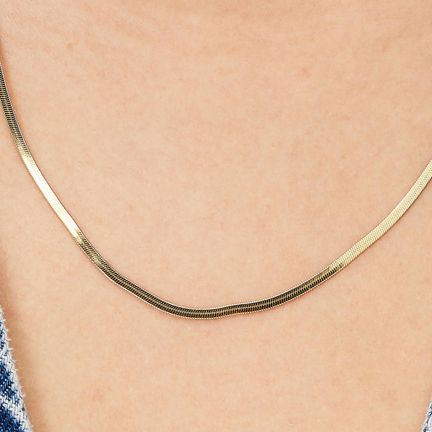 Collana Brosway Essential Lunga Pvd Oro Maglia Snake Cm.56