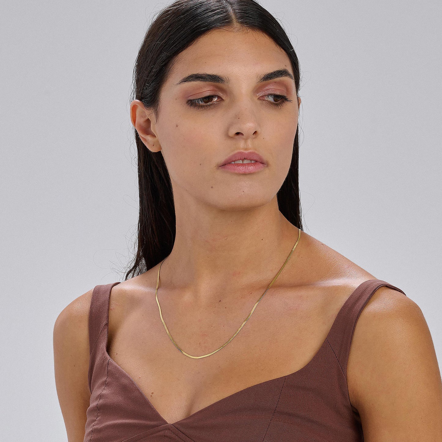 Collana Brosway Essential Lunga Pvd Oro Maglia Snake Cm.66