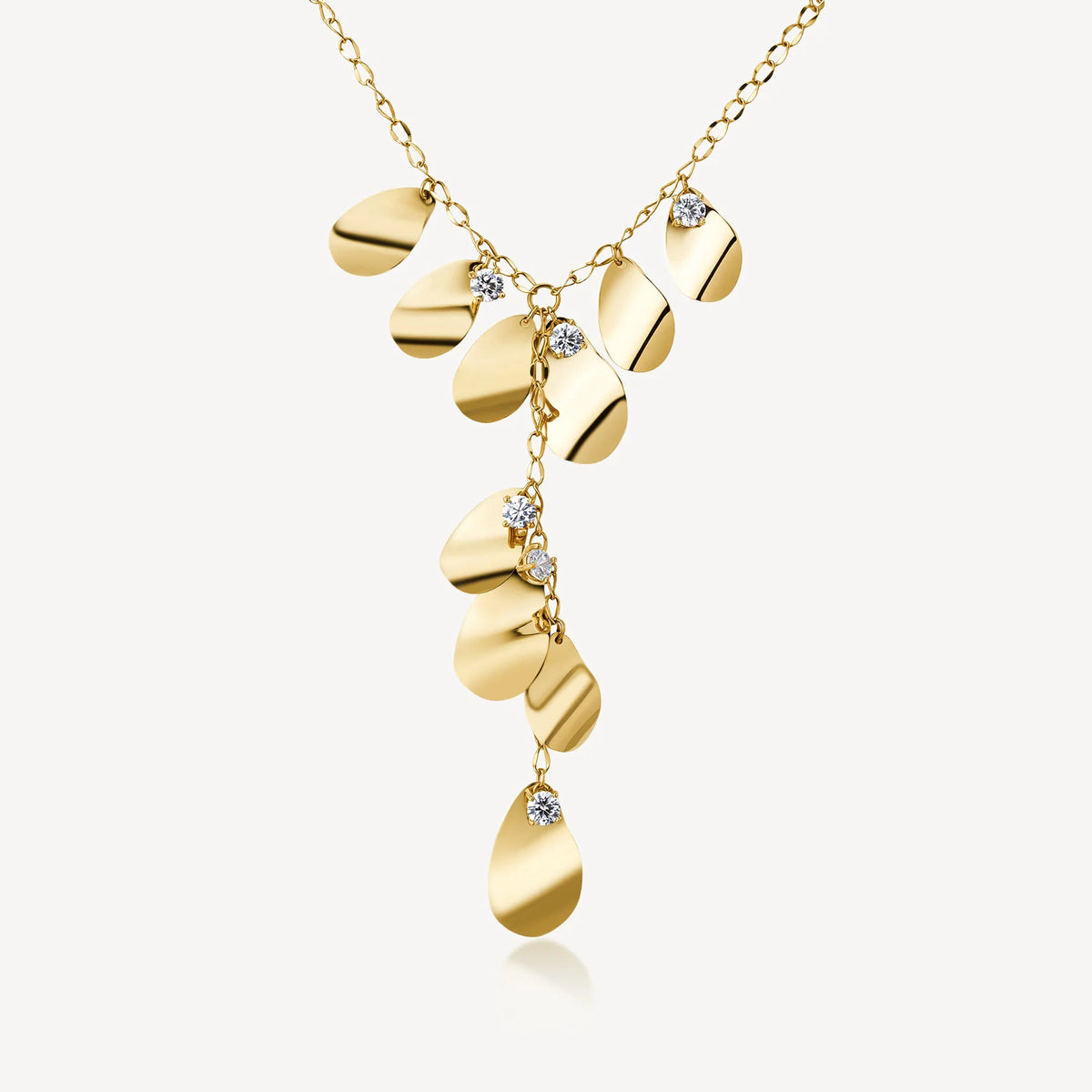 Collana Girocollo A Y Brosway Bloom Acciaio Pvd Oro Maglia Grumetta Con Pendenti E Cristalli