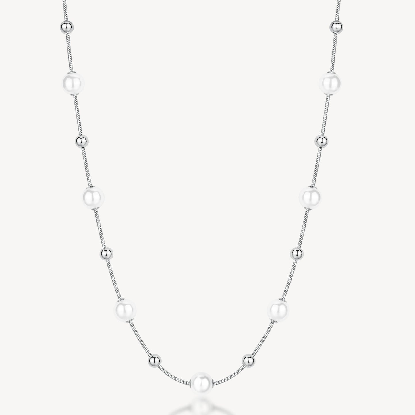 Collana Girocollo Brosway Perfect Acciaio Con Sfere e Perle