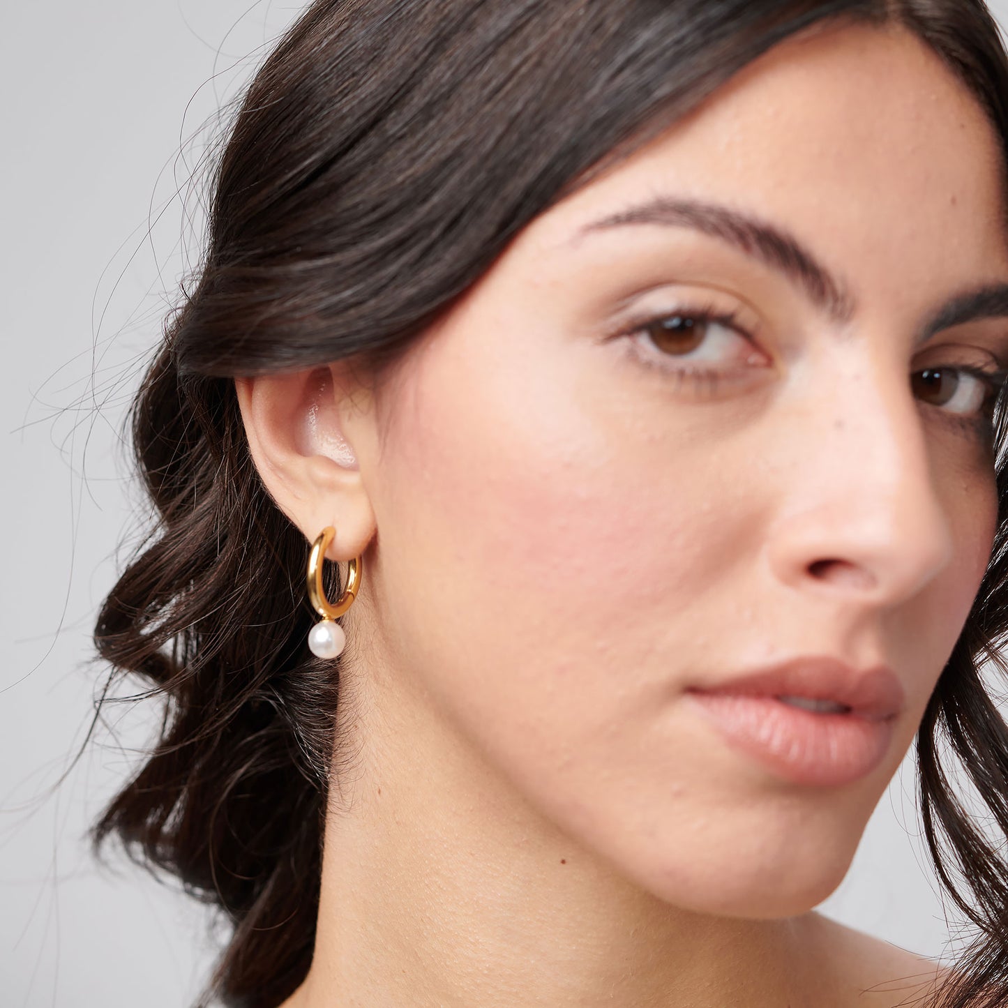 Orecchini Boccole Brosway Perfect Pvd Oro e Perle