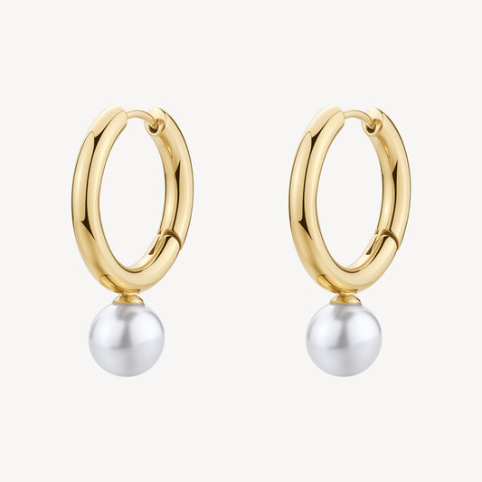 Orecchini Boccole Brosway Perfect Pvd Oro e Perle