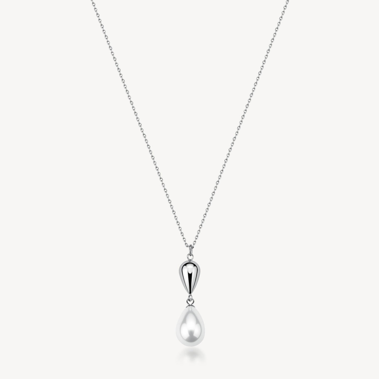 Collana Brosway Perfect Acciaio Pendente Goccia e Perla