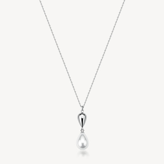 Collana Brosway Perfect Acciaio Pendente Goccia e Perla