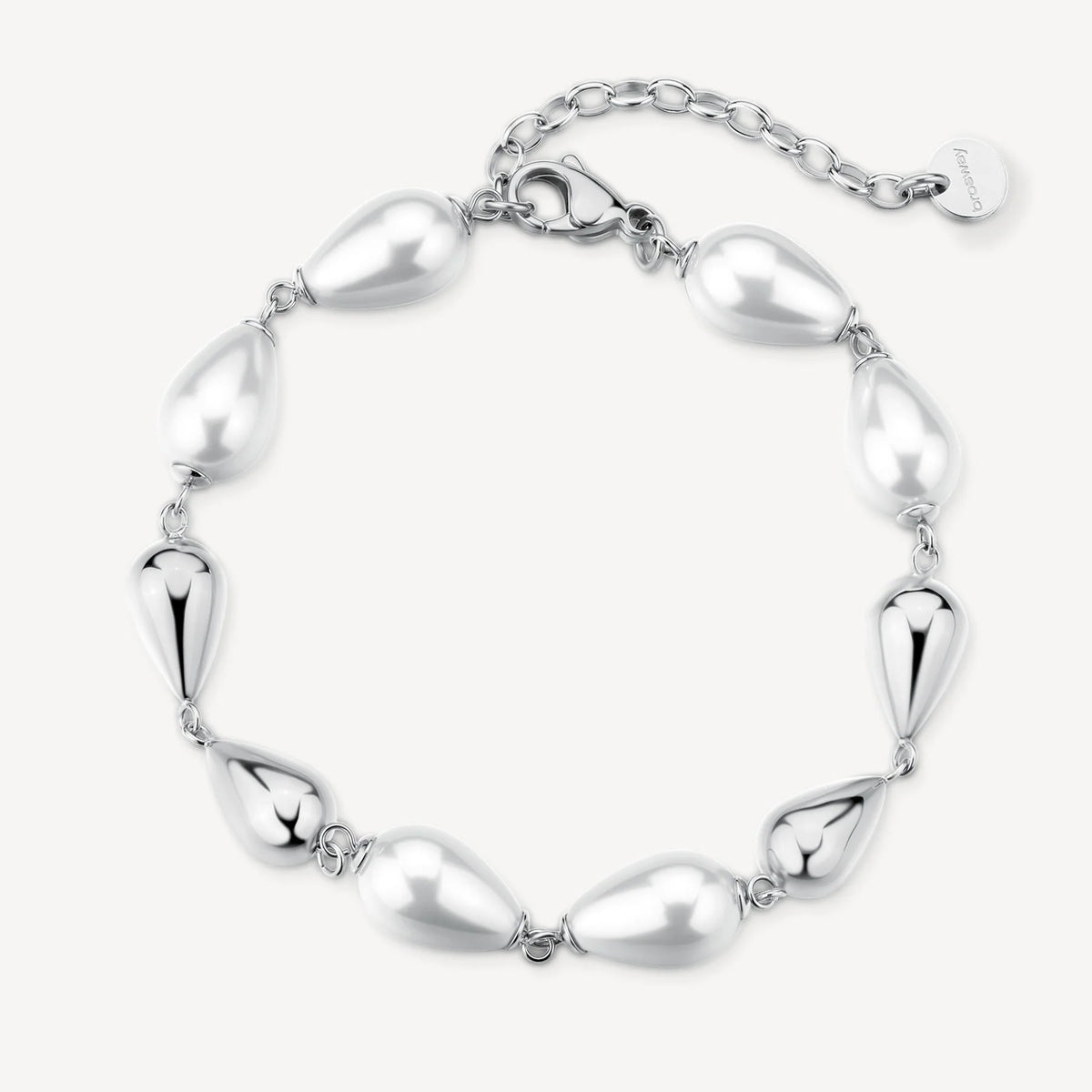 Bracciale Brosway Perfect Con Elementi Acciaio E Perle A Forma Di Goccia