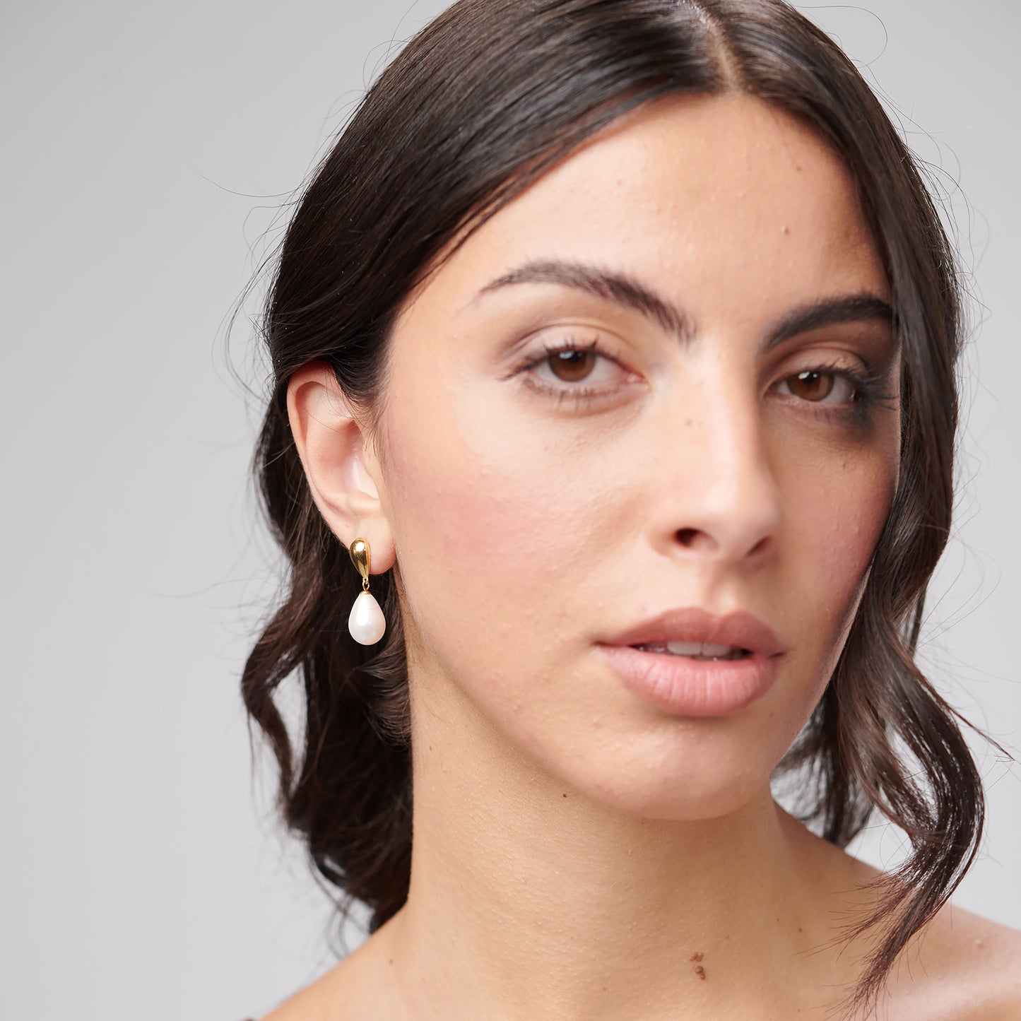 Orecchini Pendenti Brosway Perfect Pvd Oro Goccia e Perla
