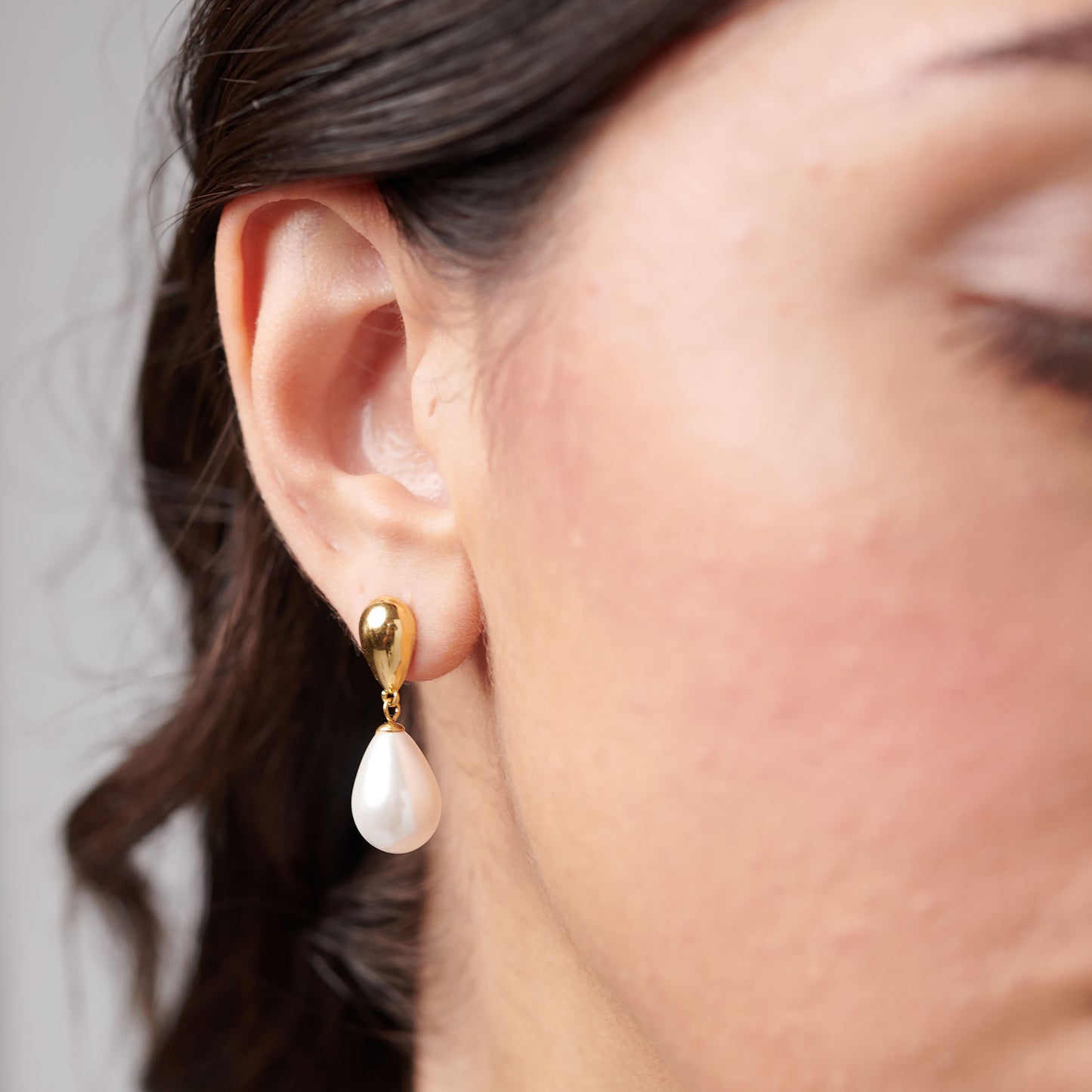 Orecchini Pendenti Brosway Perfect Pvd Oro Goccia e Perla