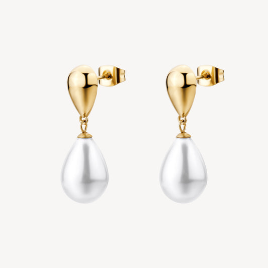 Orecchini Pendenti Brosway Perfect Pvd Oro Goccia e Perla