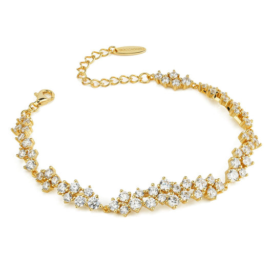 Bracciale Semirigido Boccadamo Sophie Argento Dorato con Zirconi