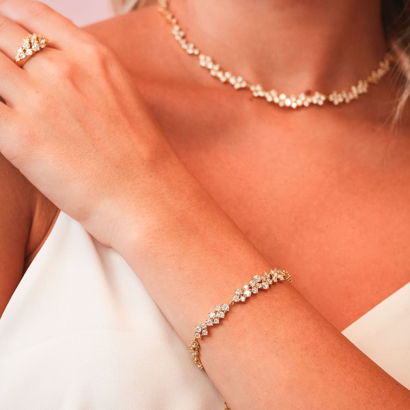 Bracciale Semirigido Boccadamo Sophie Argento Dorato con Zirconi
