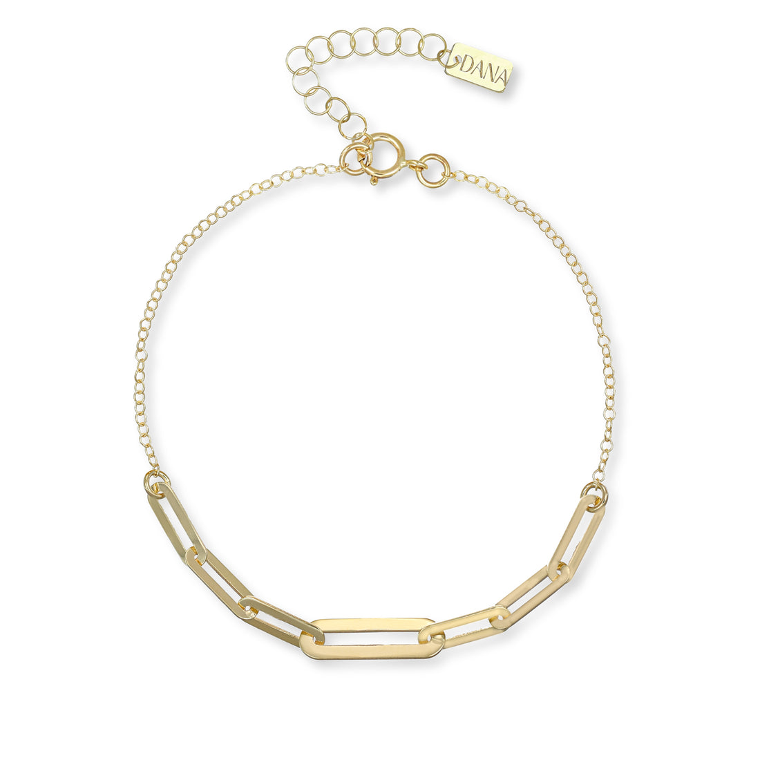Bracciale Dana Armonie Oro Giallo 9 Kt con Elemento Centrale a Scalare