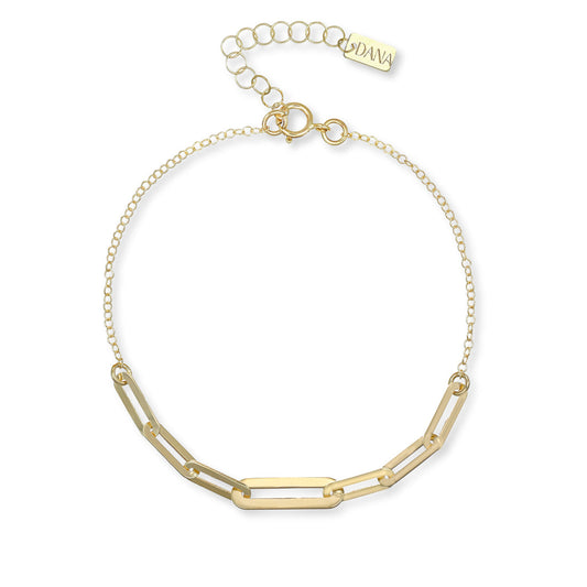 Bracciale Dana Armonie Oro Giallo 9 Kt con Elemento Centrale a Scalare