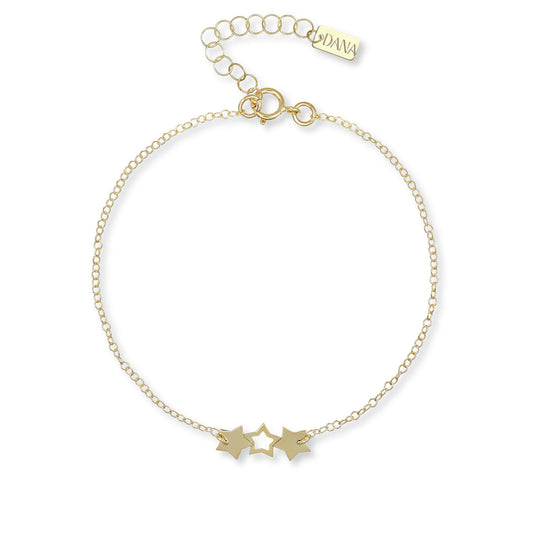Bracciale Dana Oro Giallo 9 Kt Stelle