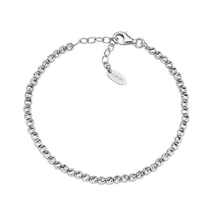Bracciale Amen Essential Argento Sfere Diamantate