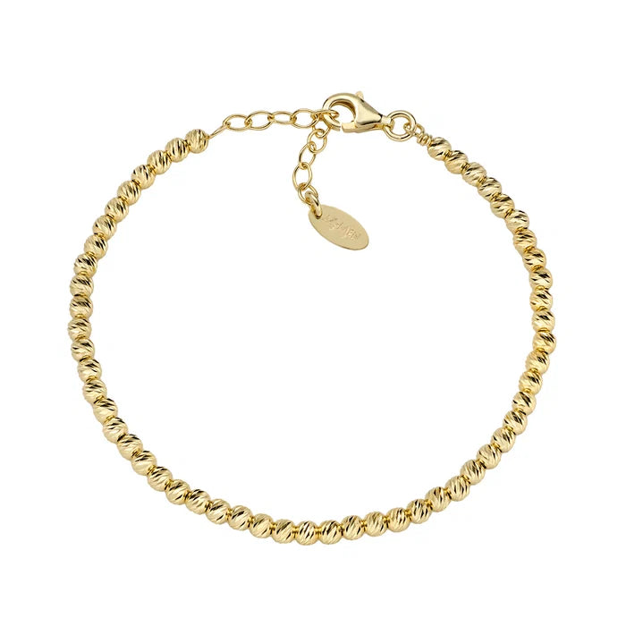 Bracciale Amen Essential Argento Dorato Sfere Diamantate