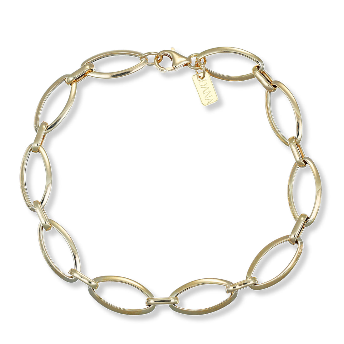 Bracciale Dana Elis Oro Giallo 9 Kt Catena Finitura Lucida