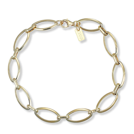 Bracciale Dana Elis Oro Giallo 9 Kt Catena Finitura Lucida