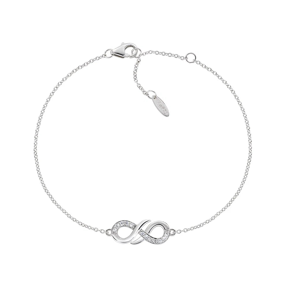 Bracciale Amen Per Sempre Argento Infinito Zirconi