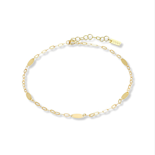 Bracciale Uomo Dana Urban Oval Oro Giallo 9 Kt.con Ovali Lucidi