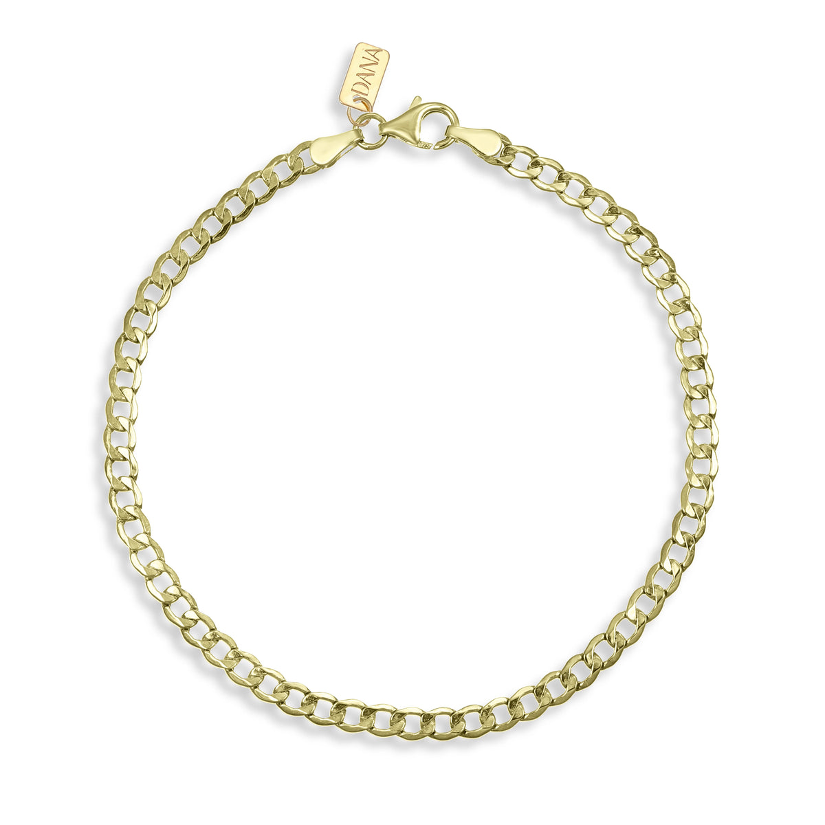 Bracciale Uomo Dana Timeless Oro Giallo 9 Kt catena Grumetta