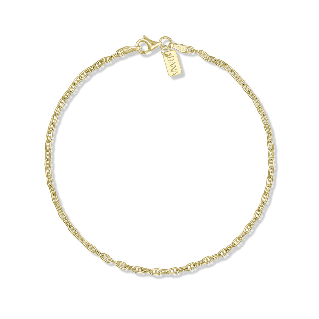 Bracciale Uomo  Dana Timeless Oro Giallo 9 Kt.catena Marina
