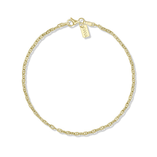Bracciale Uomo  Dana Timeless Oro Giallo 9 Kt.catena Marina