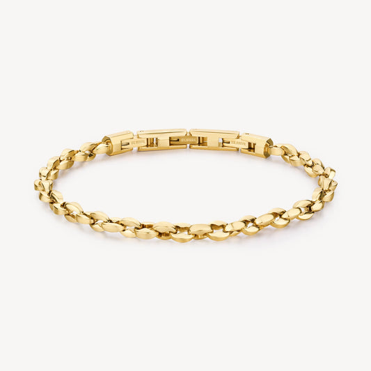 Bracciale Uomo Brosway Riptide Pvd Oro Catena Maglia Marinara