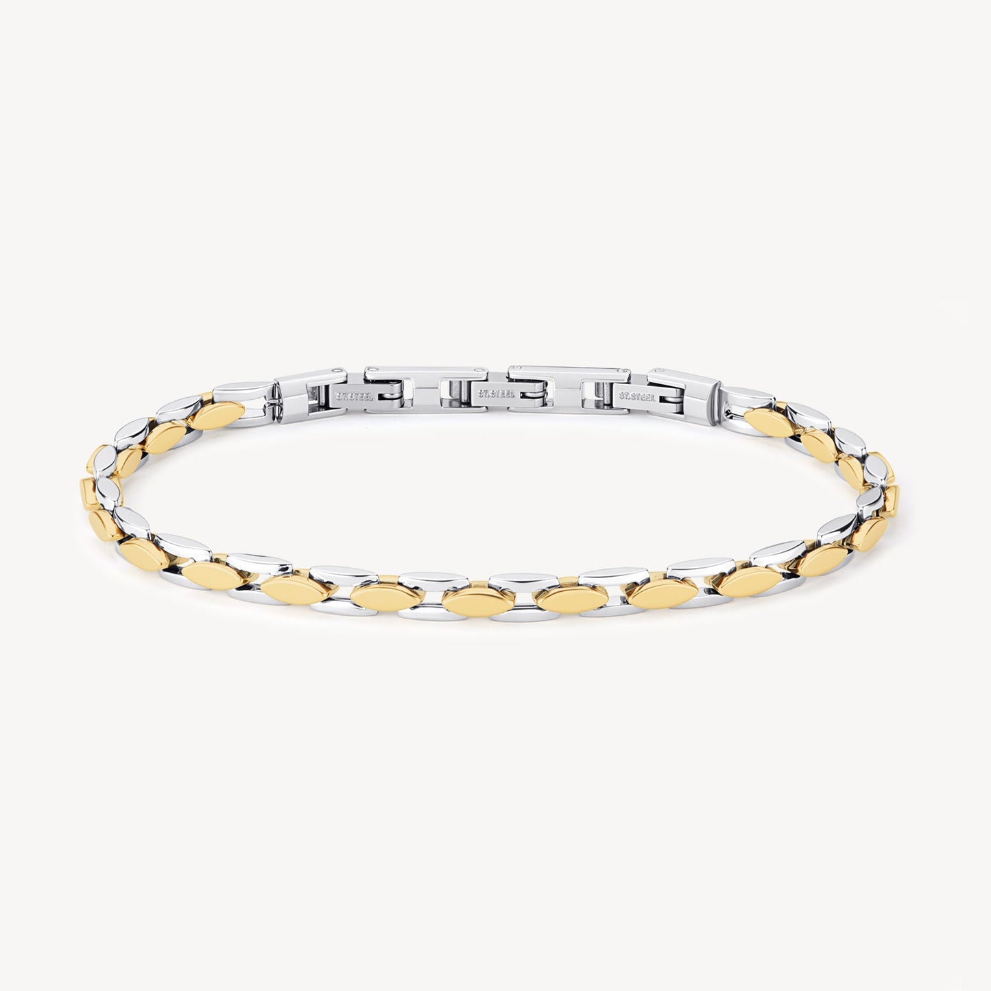 Bracciale Uomo Brosway Riptide Catena Acciaio/Pvd Oro