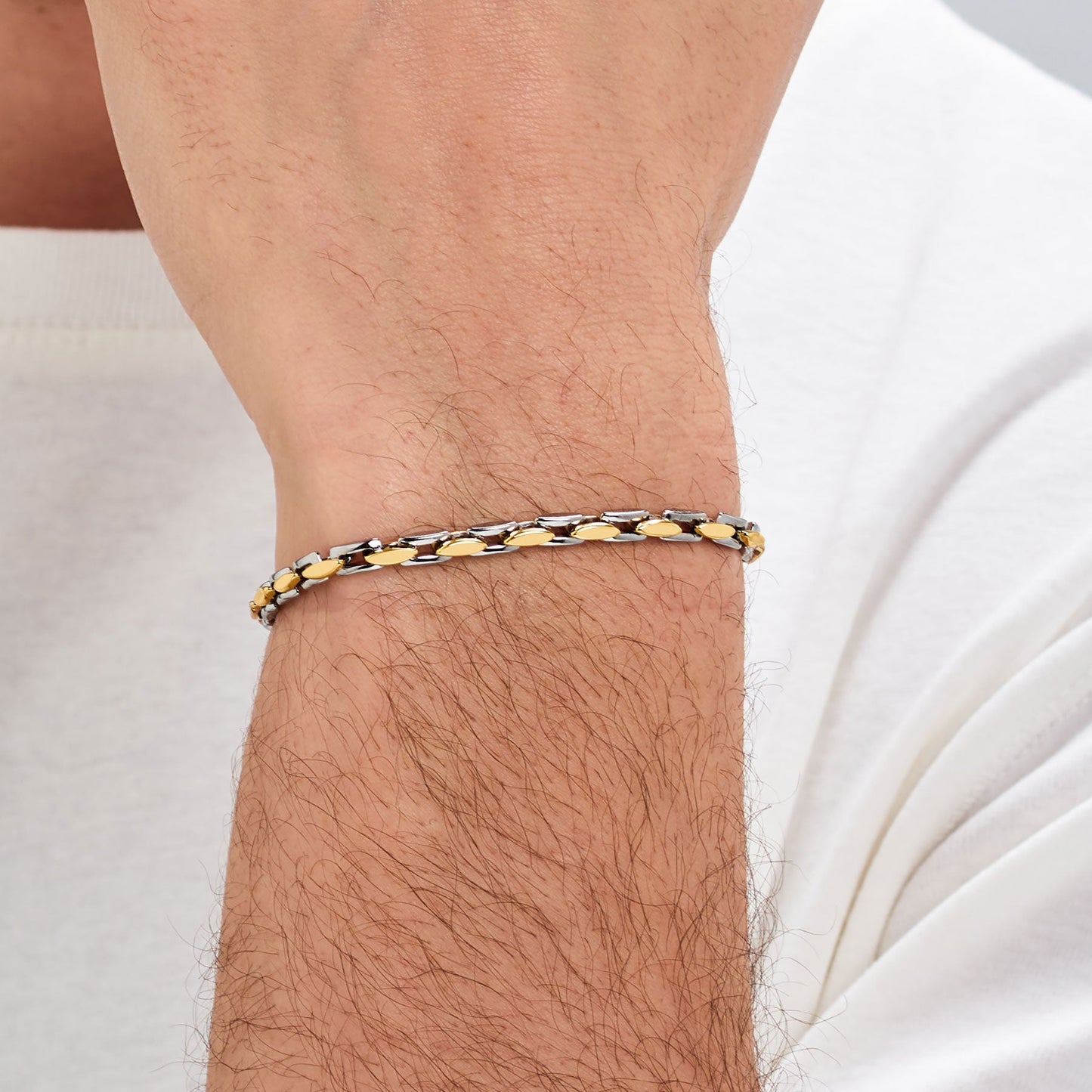 Bracciale Uomo Brosway Riptide Catena Acciaio/Pvd Oro