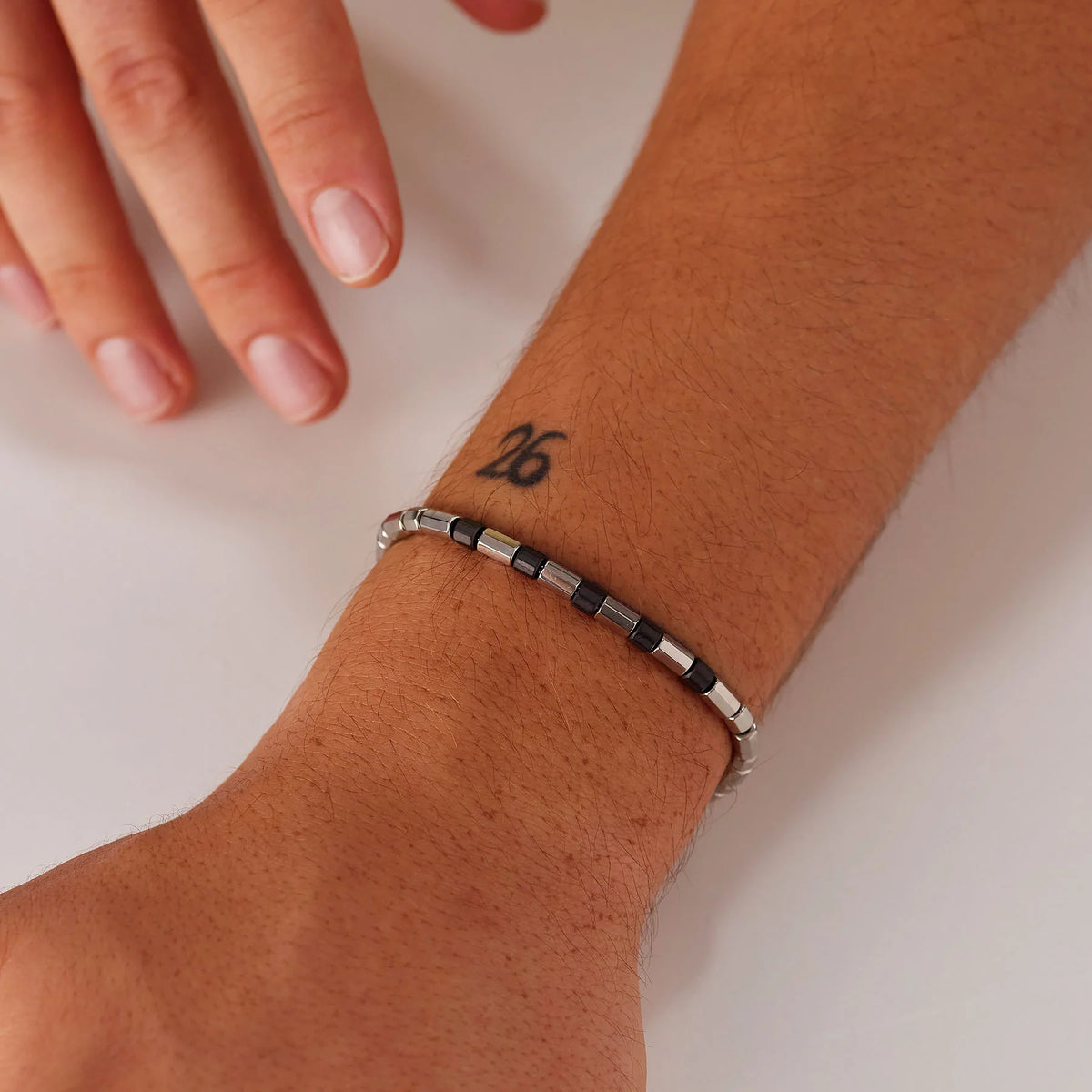 Bracciale Uomo Brosway Riptide Acciaio Elementi Esagonali Acciaio/Pvd Rutenio Satinato